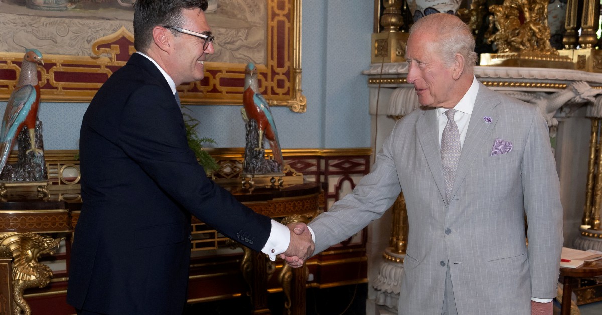 Andy Burnham Becomes New British Prime Minister Following Audience with King Charles III