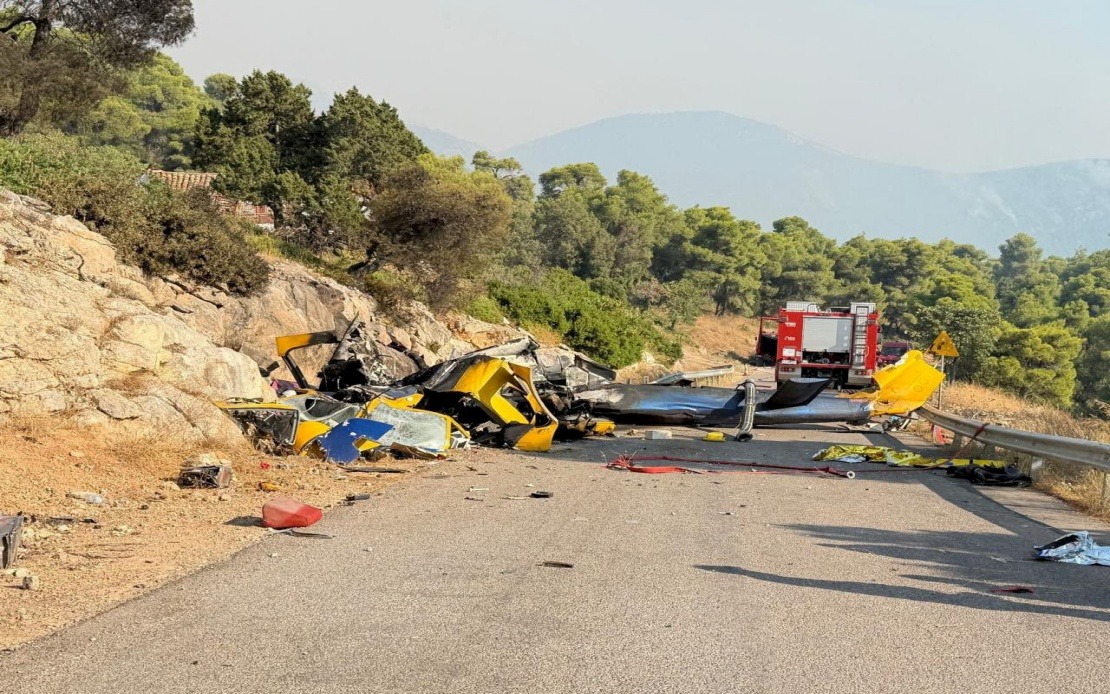 Two Dead After Firefighting Helicopters Collide Over Greek Wildfire