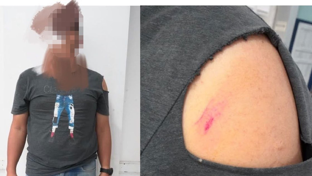 Man arrested after threatening police with parang during house raid in Jeli