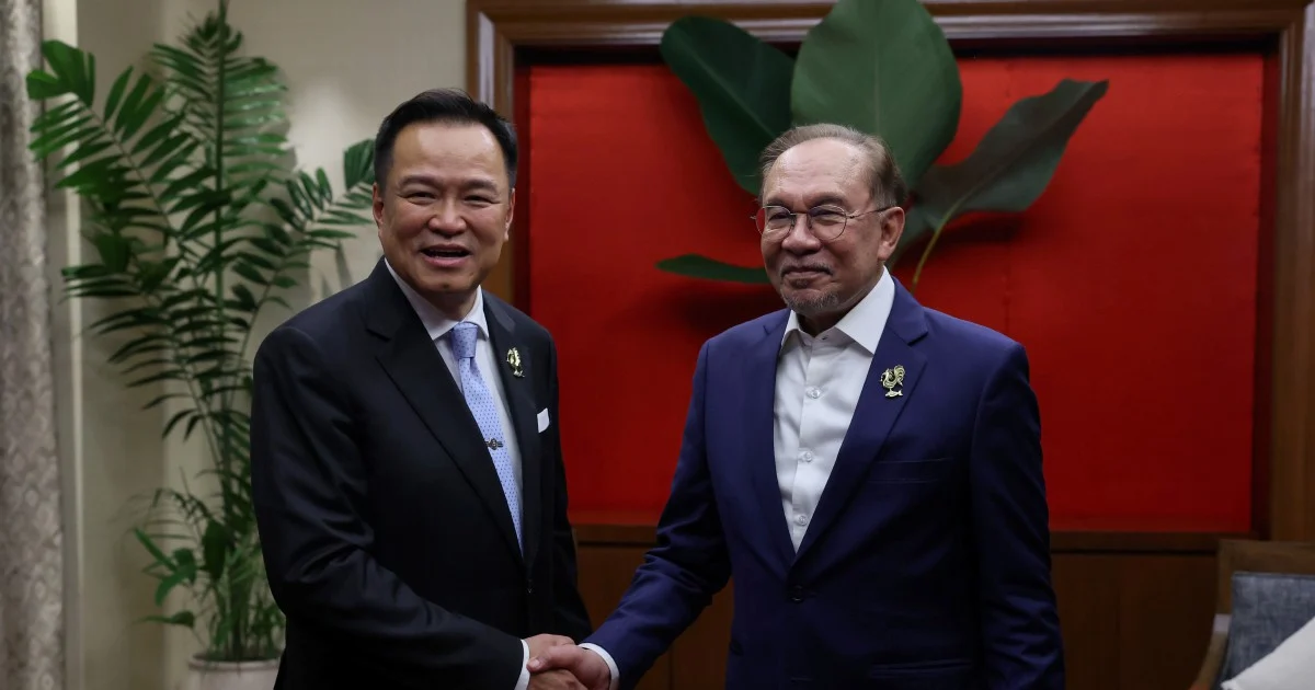 Thai PM Anutin set for Malaysia visit to deepen security and trade ties