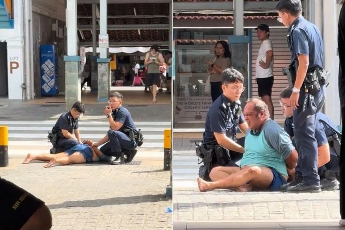 Man arrested in Singapore's Toa Payoh after obscene act and assault on police officer
