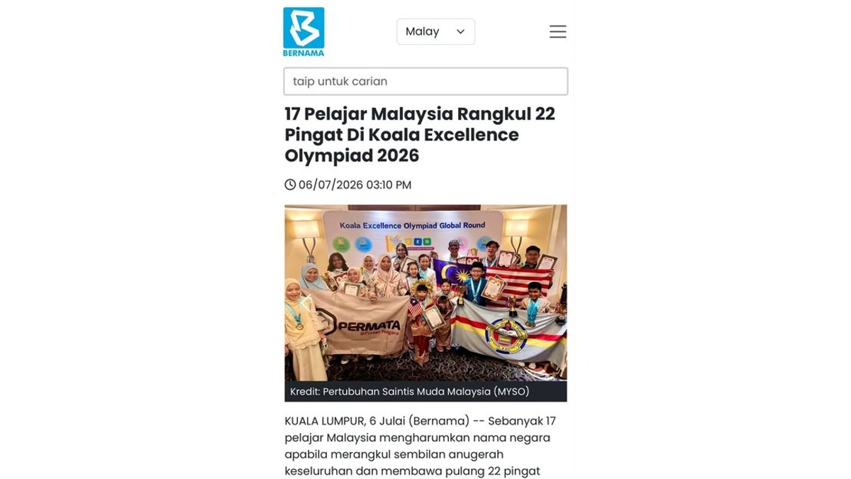 PM Anwar Celebrates Malaysian Students' Strong Performance at KEO 2026 Global Finals
