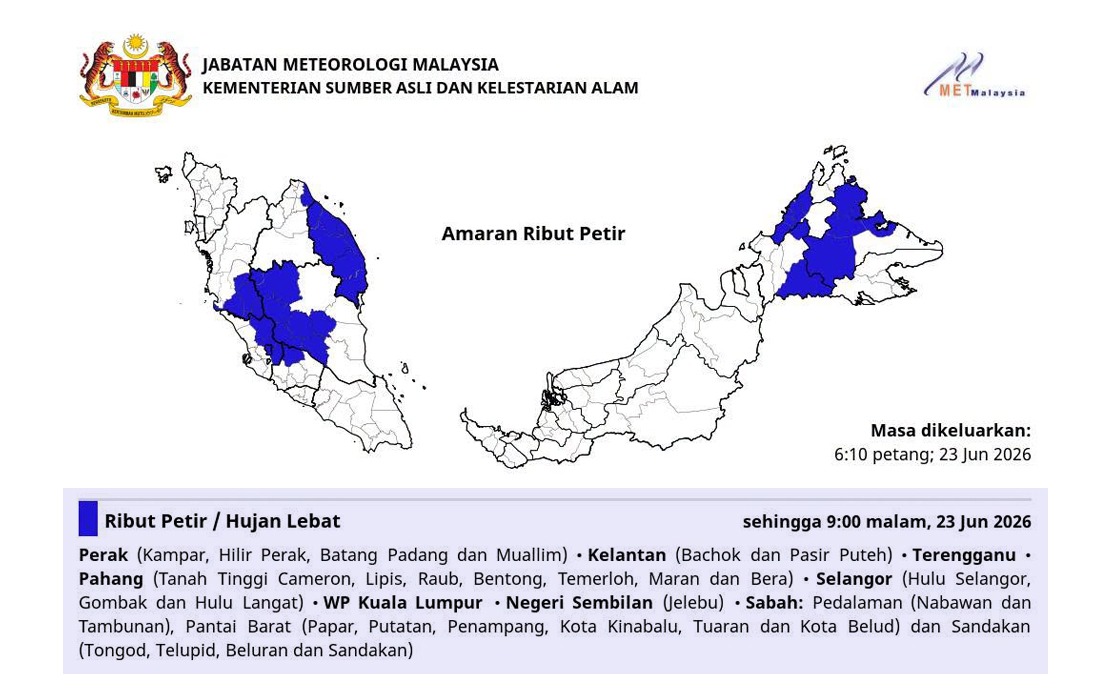 MetMalaysia Confirms Typhoon Mekkhala Poses No Risk to Malaysia