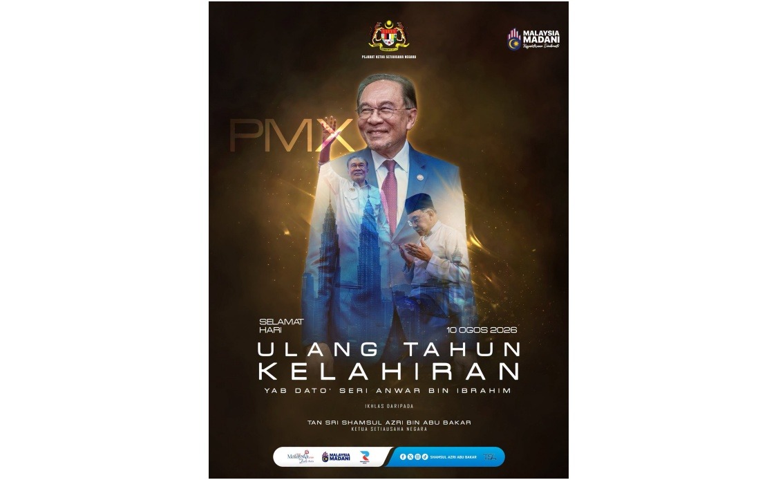 Government Leadership Extends Birthday Greetings to PM Anwar on 79th Milestone