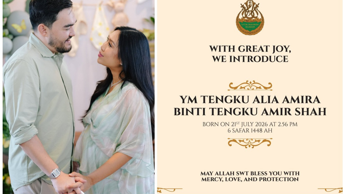 Raja Muda of Selangor and Wife Welcome First Child, Princess Tengku Alia Amira