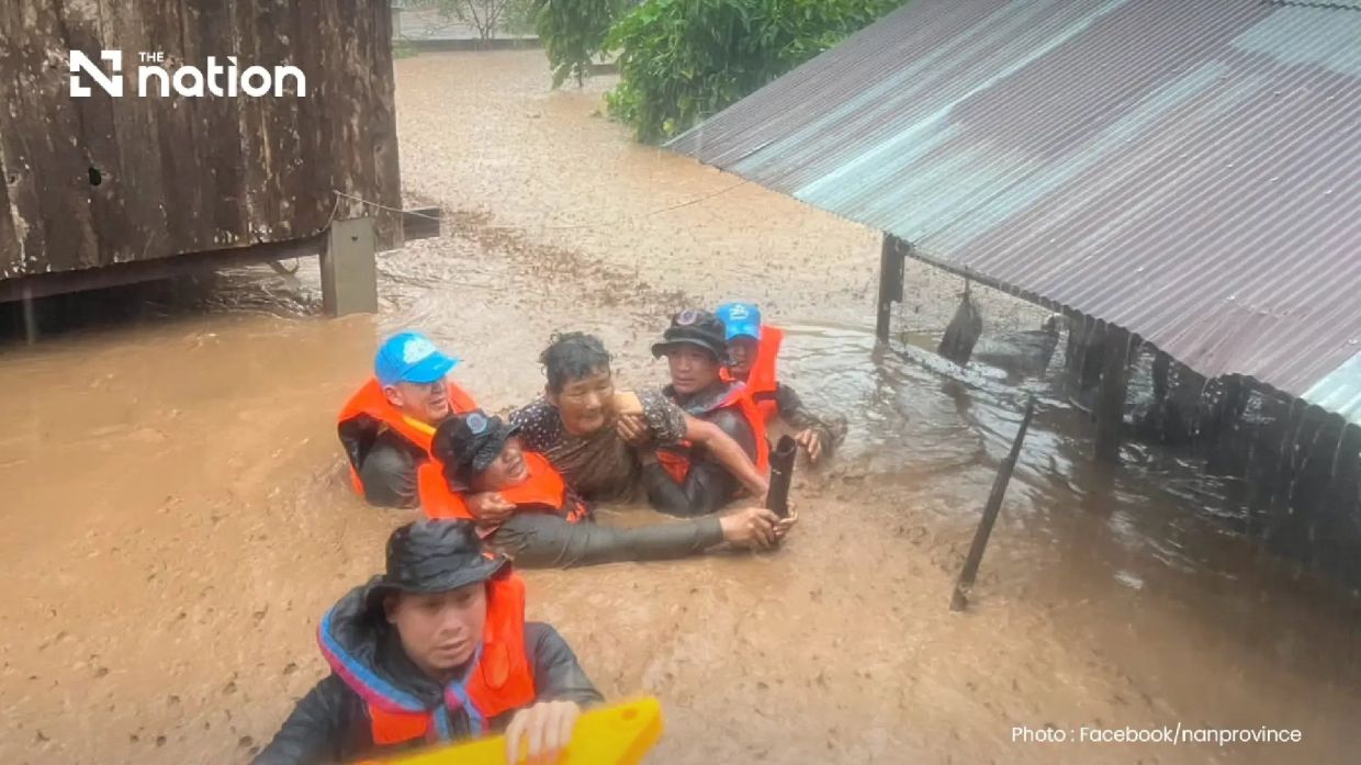 Deadly floods sweep through Thailand's Nan province as monsoon deluge displaces thousands
