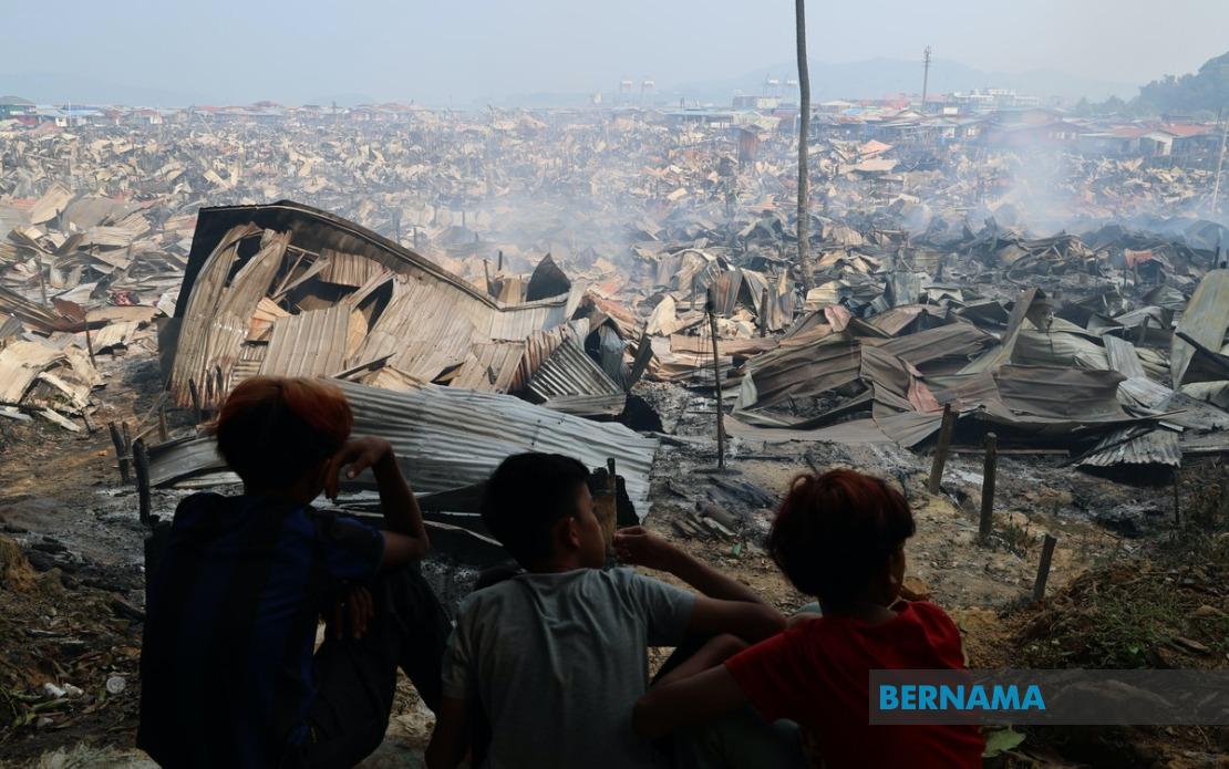 Sabah Rolls Out RM3,000 Assistance Per Household for Kampung Lok Buta Fire Victims
