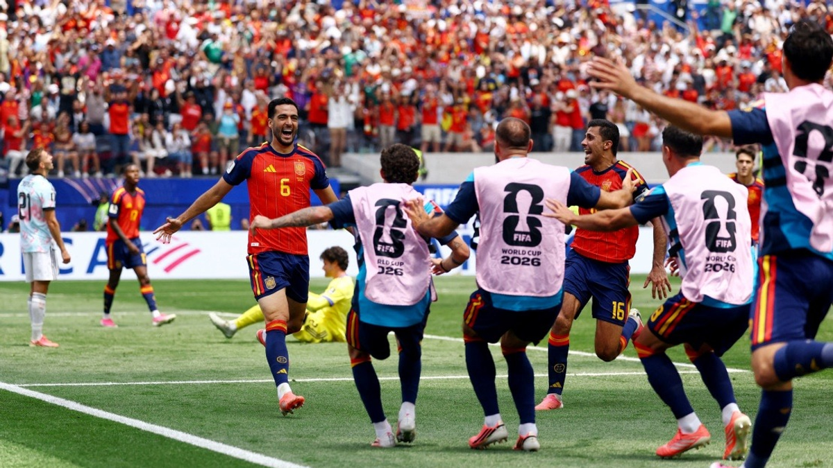 Merino's Late Strike Sends Spain Past Belgium, Sets up France Showdown