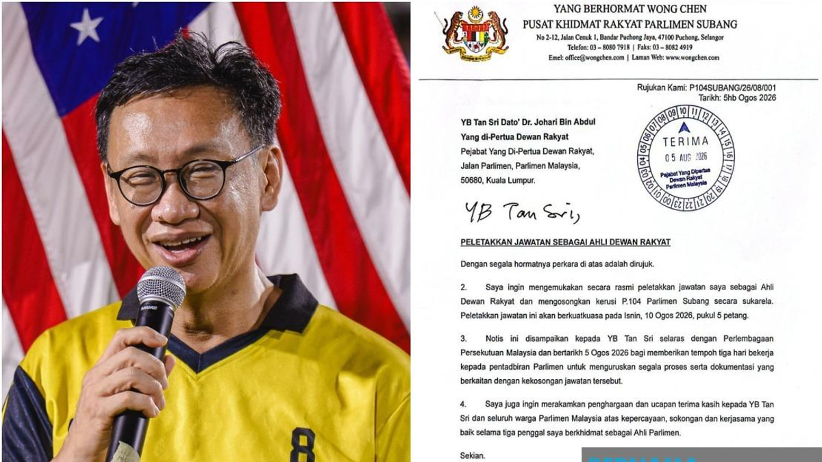 Subang MP Wong Chen Resigns After Three Terms in Parliament