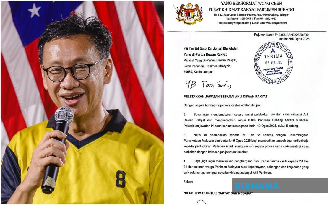 Subang MP Wong Chen Resigns After Three Terms in Parliament