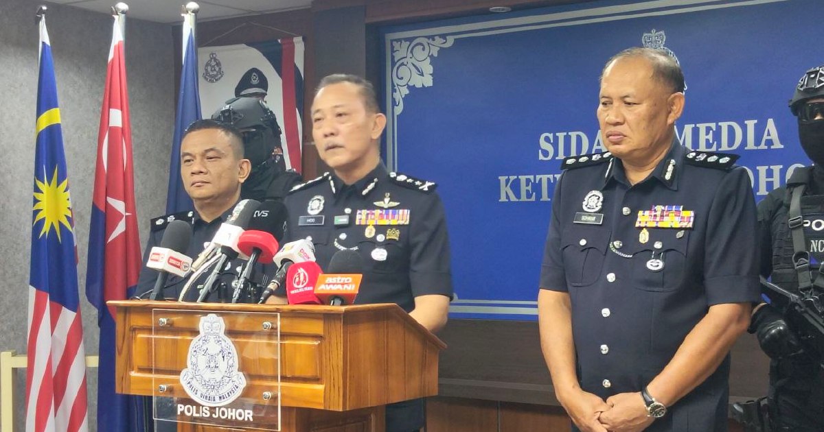 Five arrested as police investigate desecration of national and state flags across Johor