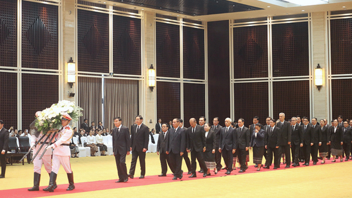 Laos Mourns Death of National Assembly President Xaysomphone Phomvihane