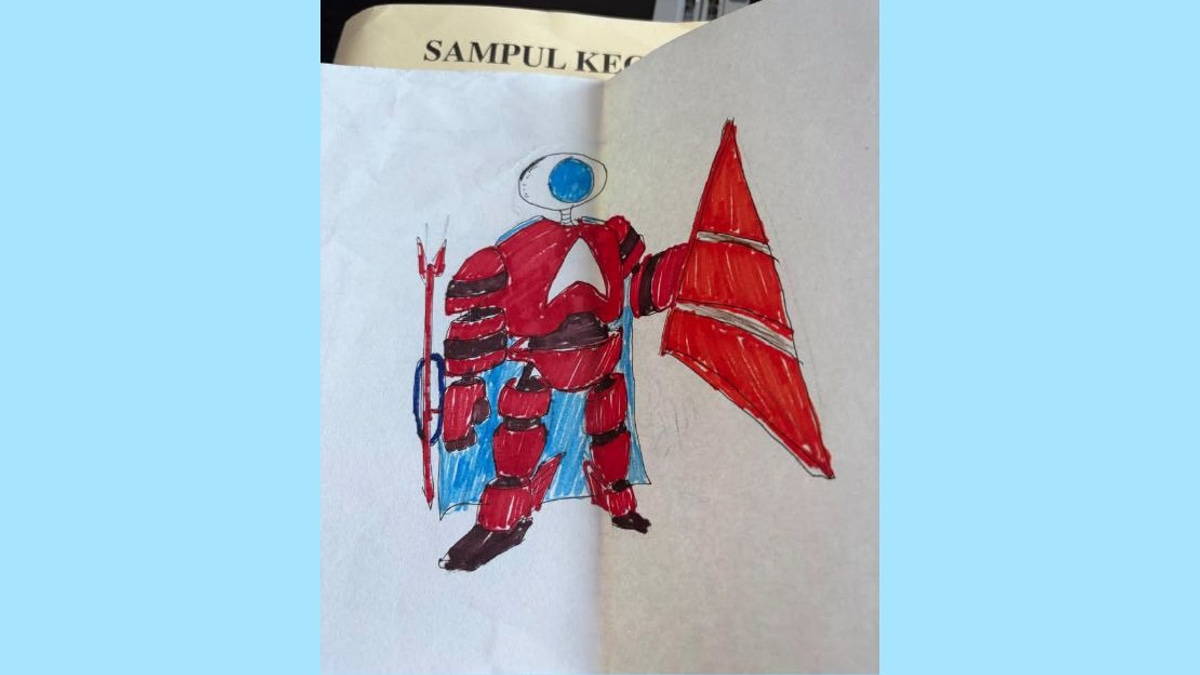 Child with Special Needs Gifts Prime Minister Anwar a Hand-Drawn Robot