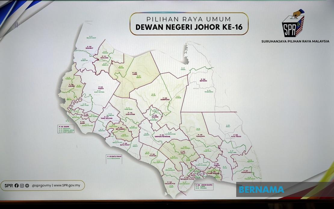 Johor's 16th State Election Kicks Off as Nomination Day Draws Candidates Across 56 Seats