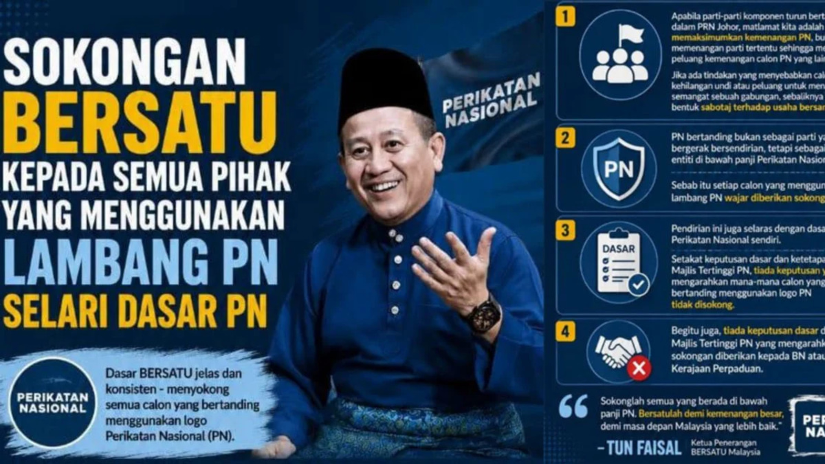 Bersatu hits out at members supporting PN rivals in Johor state poll
