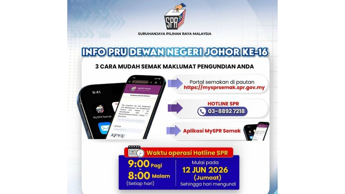 Johor Election Commission Urges Voters to Verify Polling Stations Before Saturday's State Vote