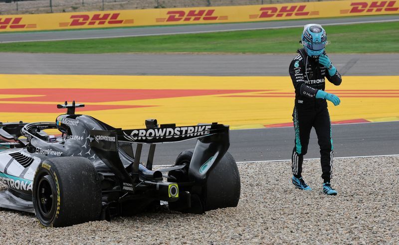 Russell left frustrated after first-lap Belgian GP exit derails title bid