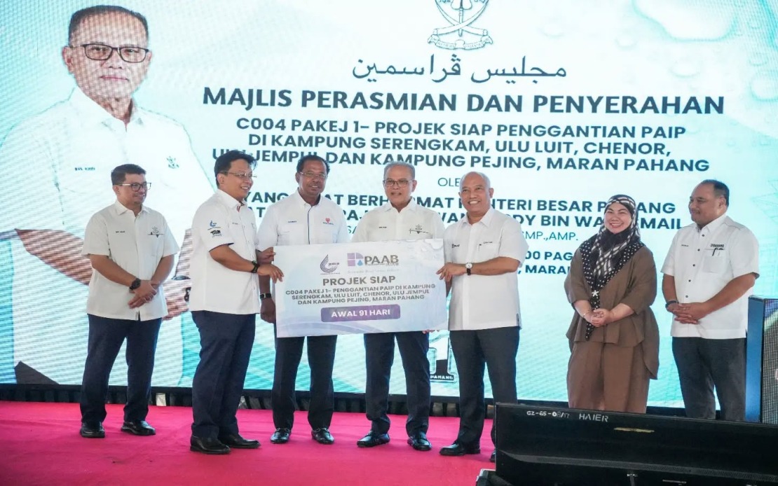 PAAB Completes RM11.19 Million Water Pipeline Overhaul in Maran, Ending Two Decades of Supply Woes