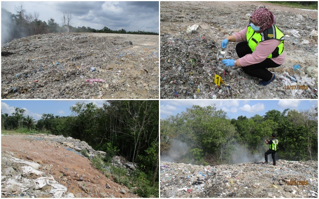 Kedah Environmental Authority Uncovers Illegal Waste Dump and Open Burning Operation in Bukit Banyan