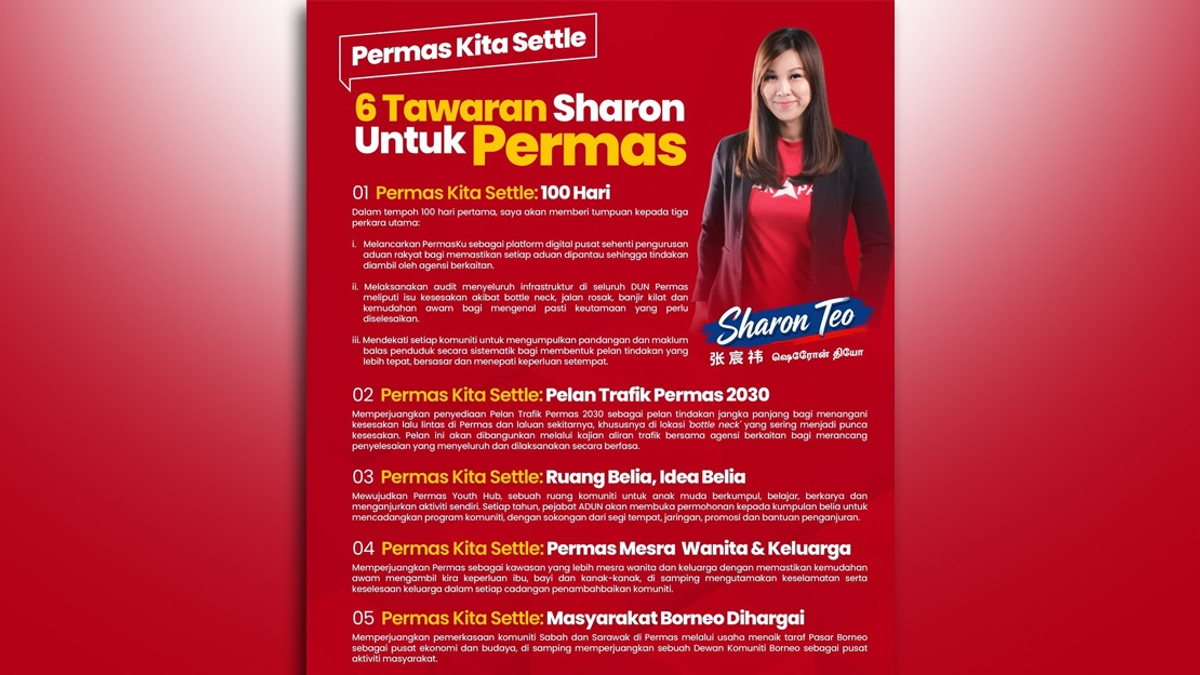 Sharon Teo Unveils Six-Point Plan to Fix Permas Infrastructure Woes in Johor Poll Push