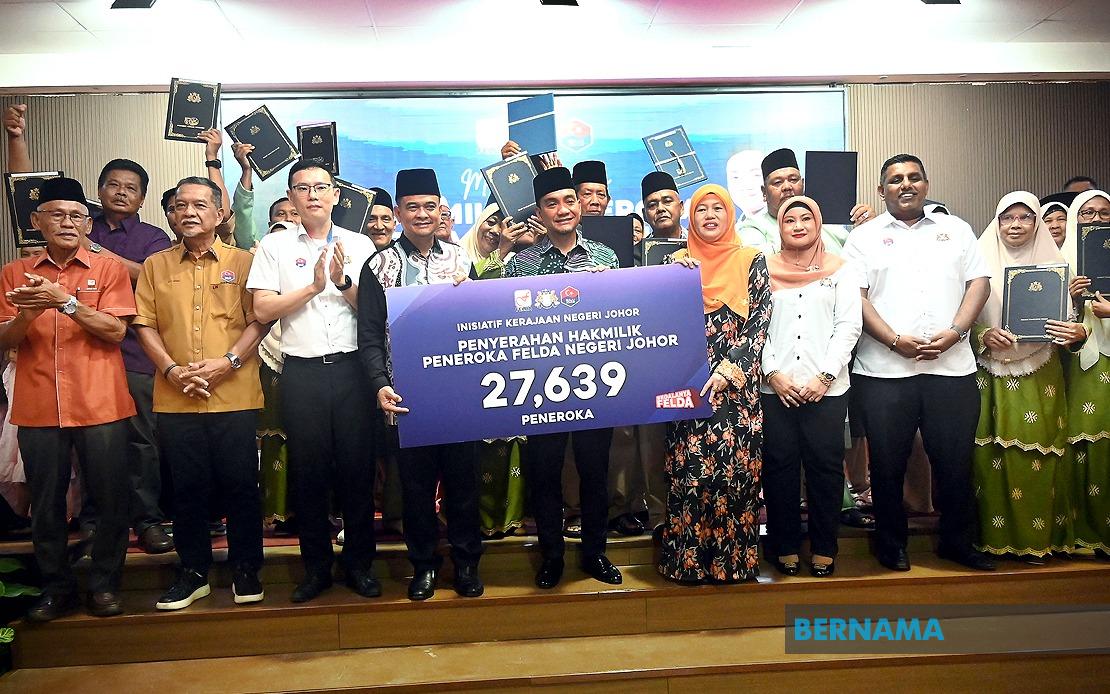 Johor Resolves 99.99% of FELDA Land Title Applications in Major Settlement Push