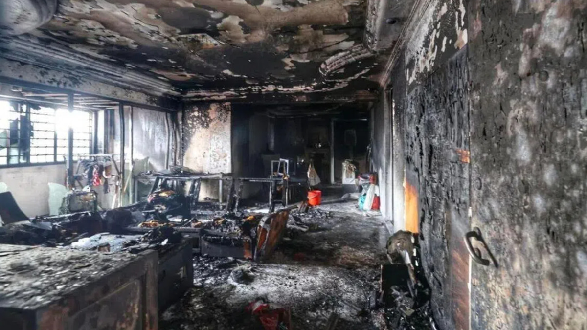 Two rescued from 13-storey HDB fire in Singapore's Jurong West
