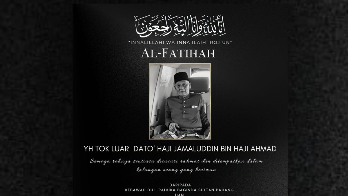 Pahang Sultan and Tengku Ampuan Express Condolences for Tok Luar Datuk Jamaluddin Ahmad