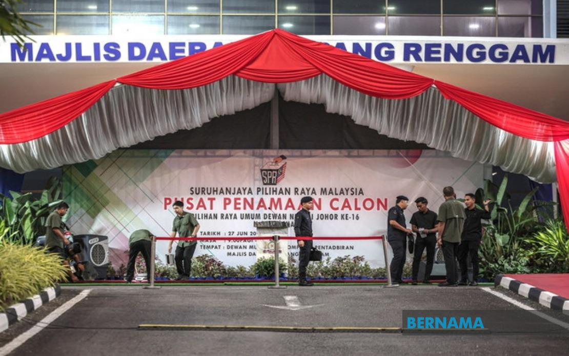 Johor State Election Kicks Off With Simultaneous Opening of 56 Nomination Centres