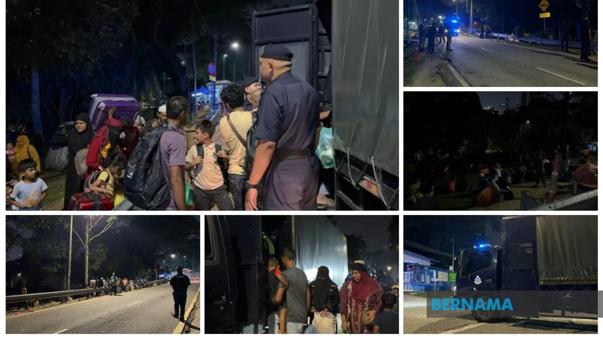 Rohingya Refugees Relocated from UNHCR Office to KL Police Headquarters for Documentation