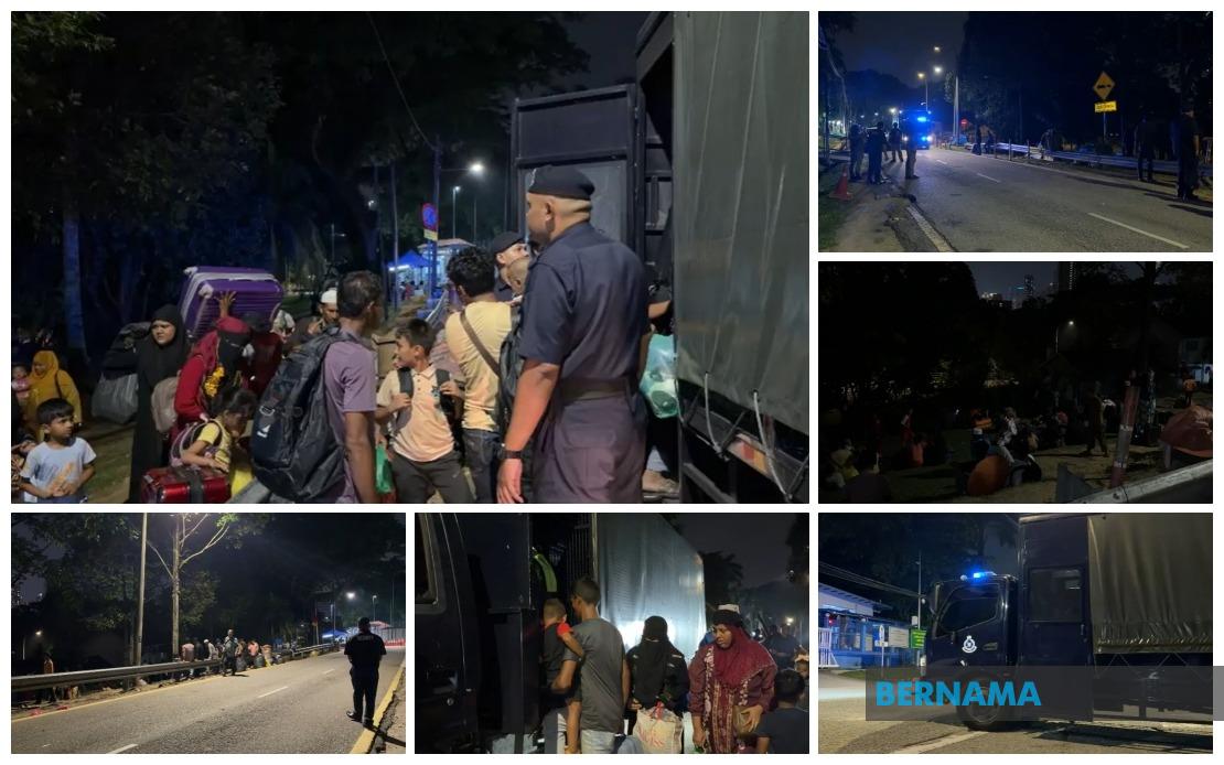 Rohingya Refugees Relocated from UNHCR Office to KL Police Headquarters for Documentation