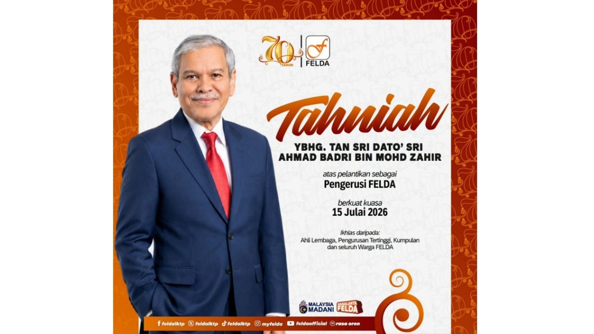 Tan Sri Ahmad Badri Appointed FELDA Chairman in Leadership Shake-up
