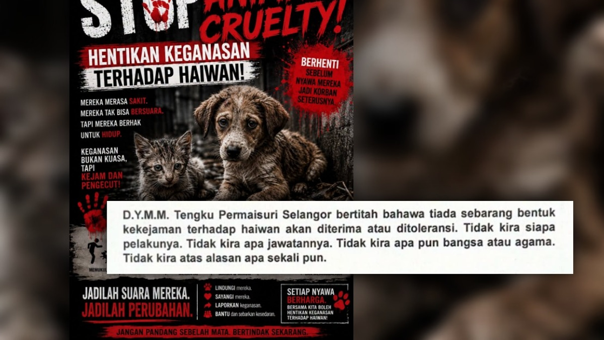 Tengku Permaisuri Norashikin Condemns Animal Cruelty, Calls for Tougher Laws
