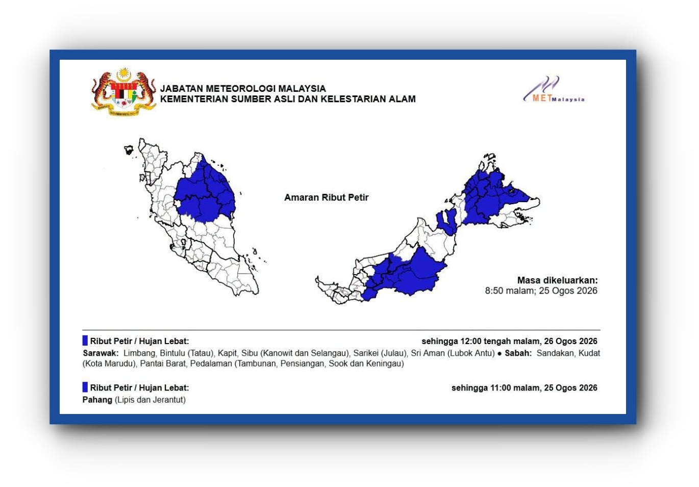 Malaysia on Alert as Tropical Storm NARRA Approaches Region