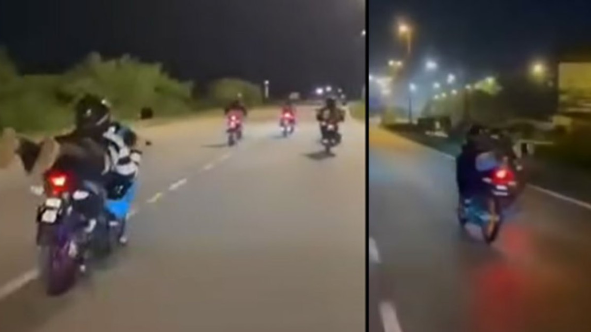 Three teenage girls arrested over viral 'Superman' motorcycle stunts on Kuantan bypass