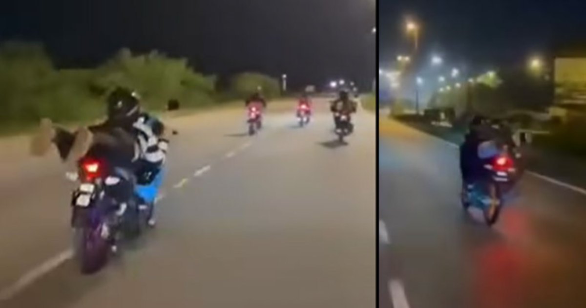 Three teenage girls arrested over viral 'Superman' motorcycle stunts on Kuantan bypass
