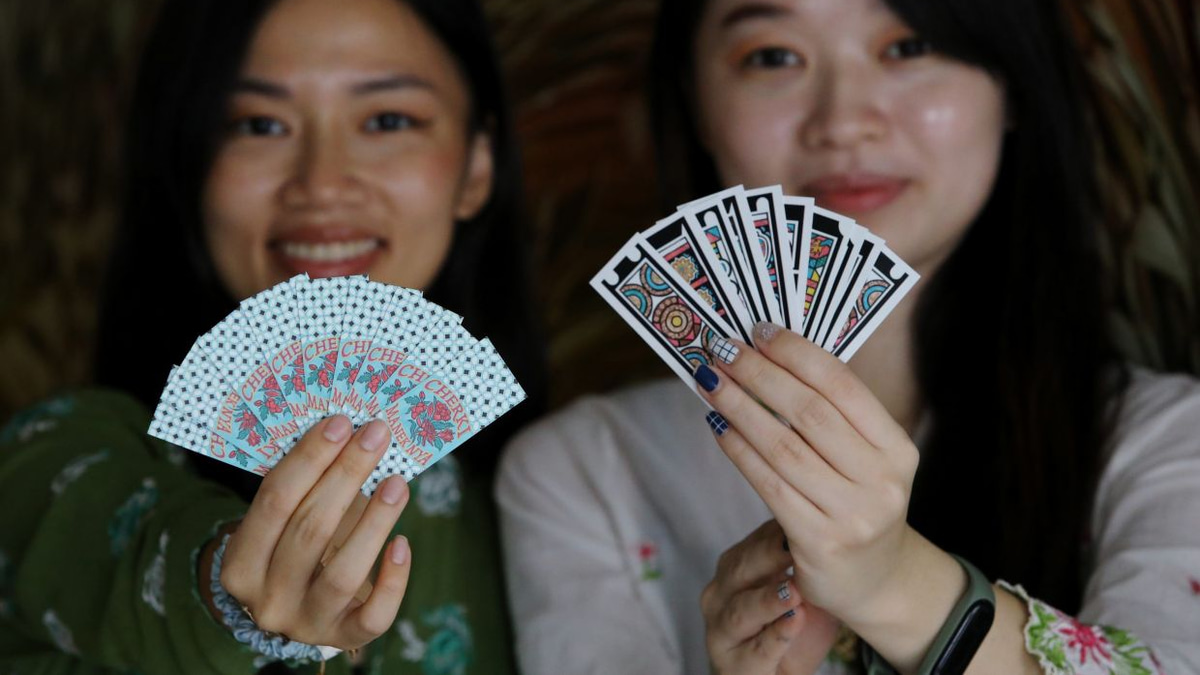 Sisters revive forgotten Peranakan card game Cherki with vibrant modern redesign