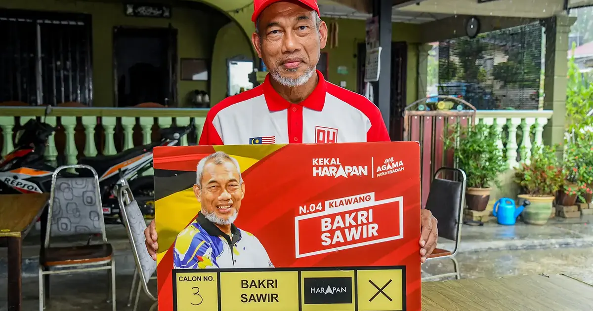 Klawang's Incumbent Bakri Sawir Confident of Victory Without Umno Coalition