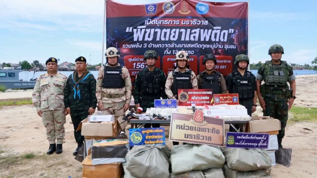 Thai Police Dismantle Major Drug Network Linked to Malaysian Traffickers