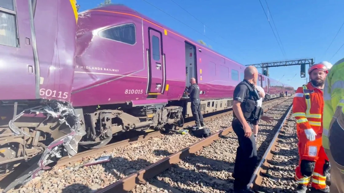 One dead, dozens injured following passenger train collision north of London