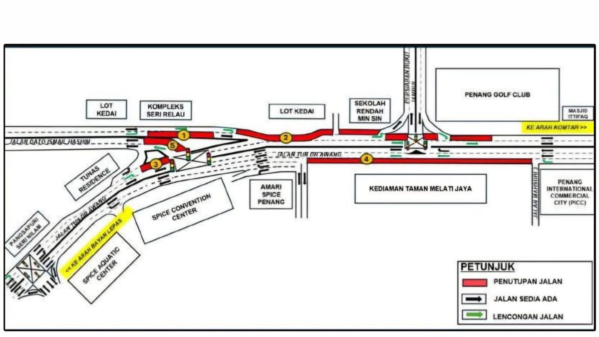 Penang to Face Extended Road Closures for Mutiara Line LRT Construction