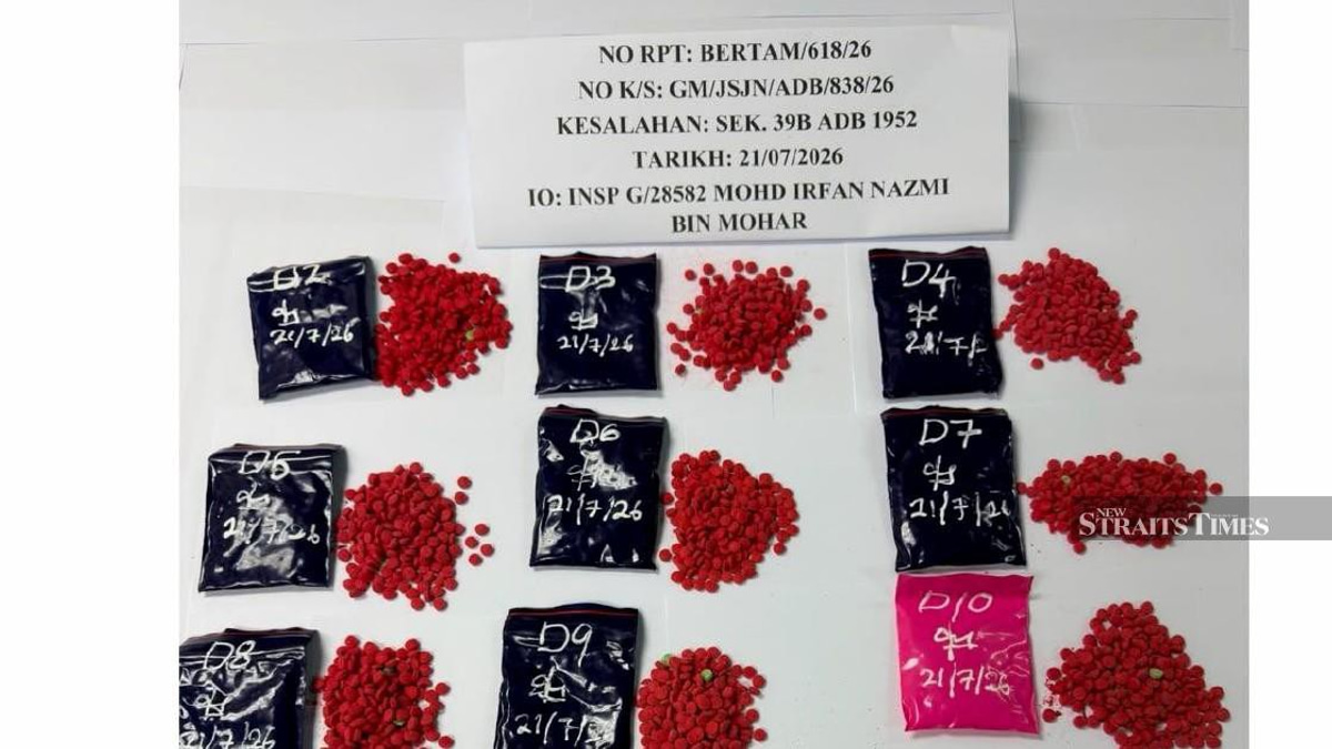 Two Myanmar nationals apprehended with large yaba haul in Gua Musang drug bust