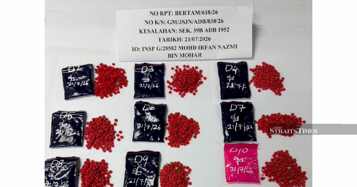 Two Myanmar nationals apprehended with large yaba haul in Gua Musang drug bust