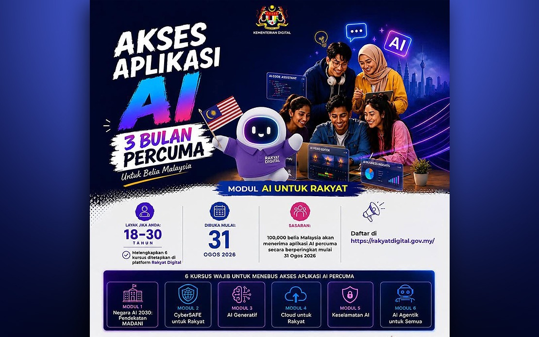 Malaysia Launches Free AI Training for 100,000 Young People