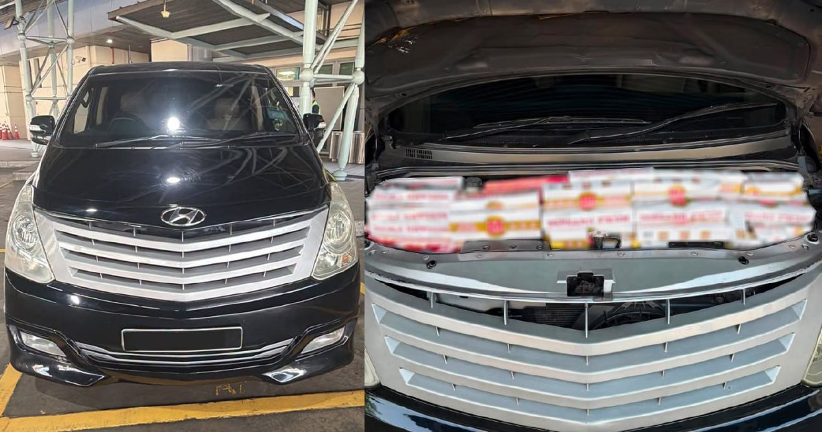 Malaysian smuggler caught with over 600 cartons of contraband cigarettes at Singapore checkpoint