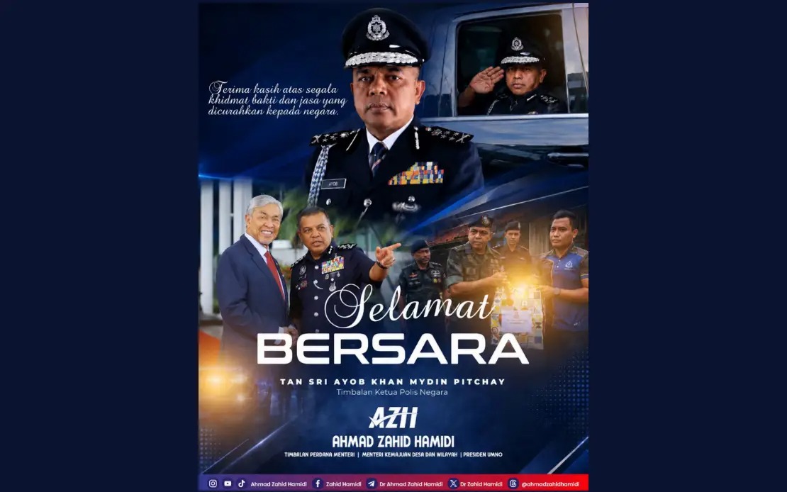Ahmad Zahid Hails Ayob Khan's Nearly 35 Years of Police Service