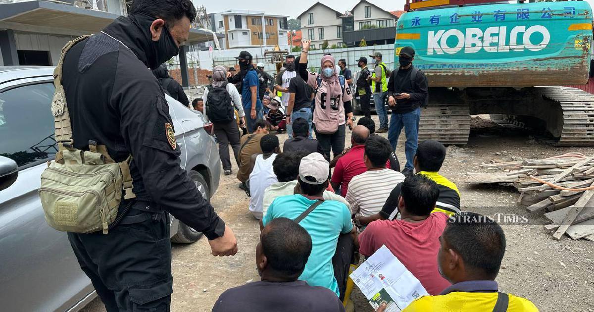 Authorities arrest 528 foreign workers in coordinated construction site raids across Malaysia