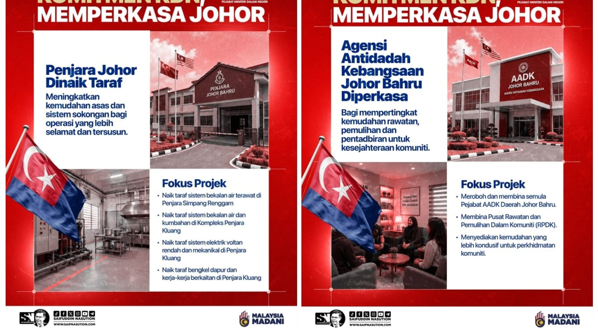 Home Ministry Targets Infrastructure Overhaul In Johor Ahead Of State Election