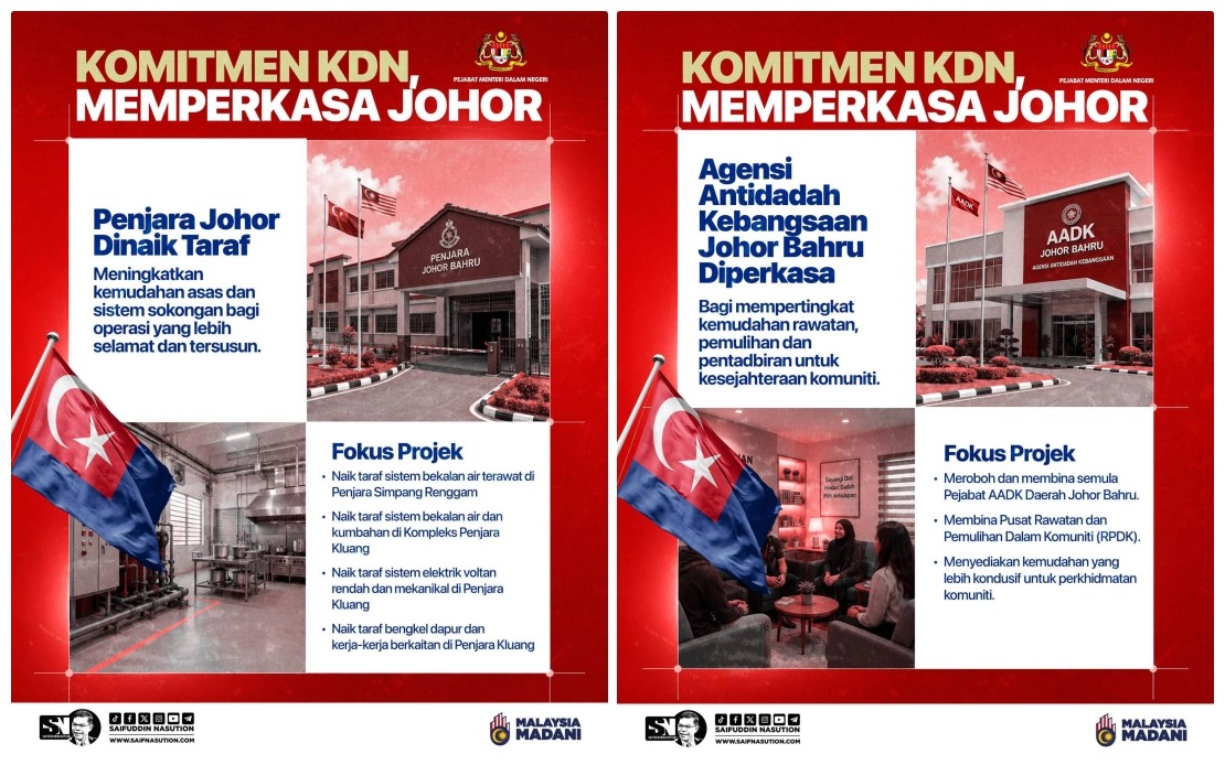 Home Ministry Targets Infrastructure Overhaul In Johor Ahead Of State Election