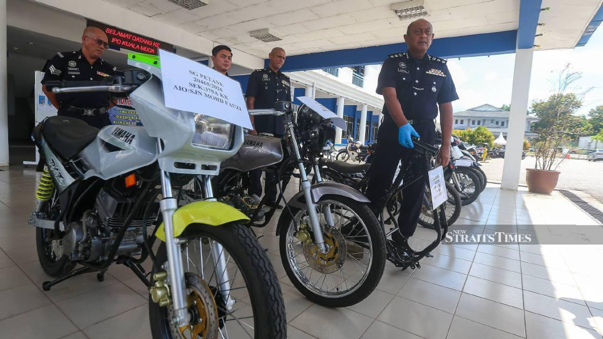 Four Teenagers Detained in Sungai Petani Motorcycle Theft Operation