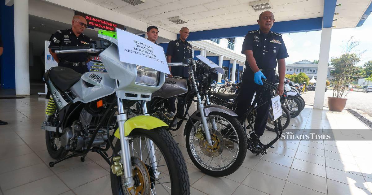 Four Teenagers Detained in Sungai Petani Motorcycle Theft Operation